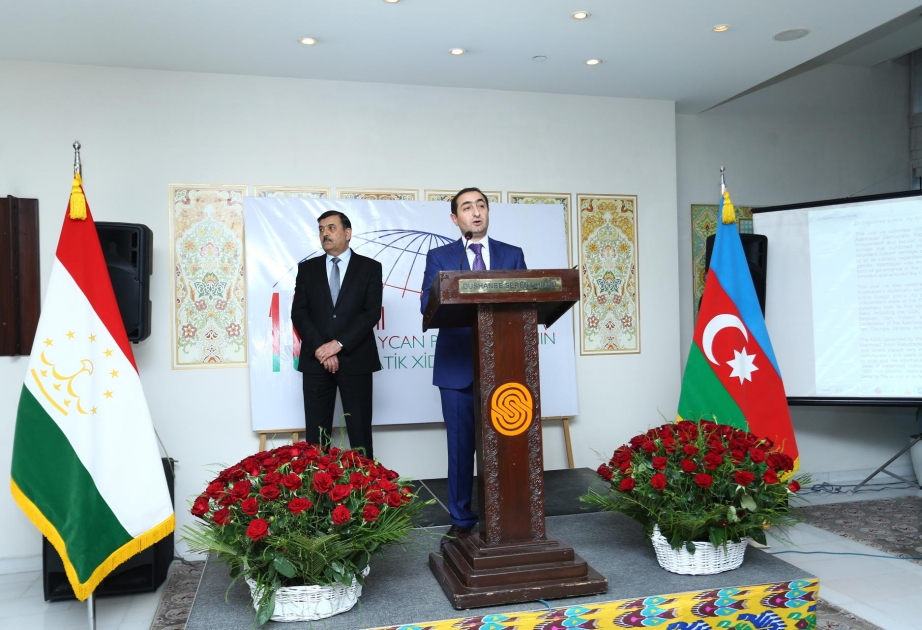 Düşənbədə Respublika Günümüz və ölkəmizin diplomatik xidmət orqanlarının 100 illiyi münasibətilə tədbir keçirilib
