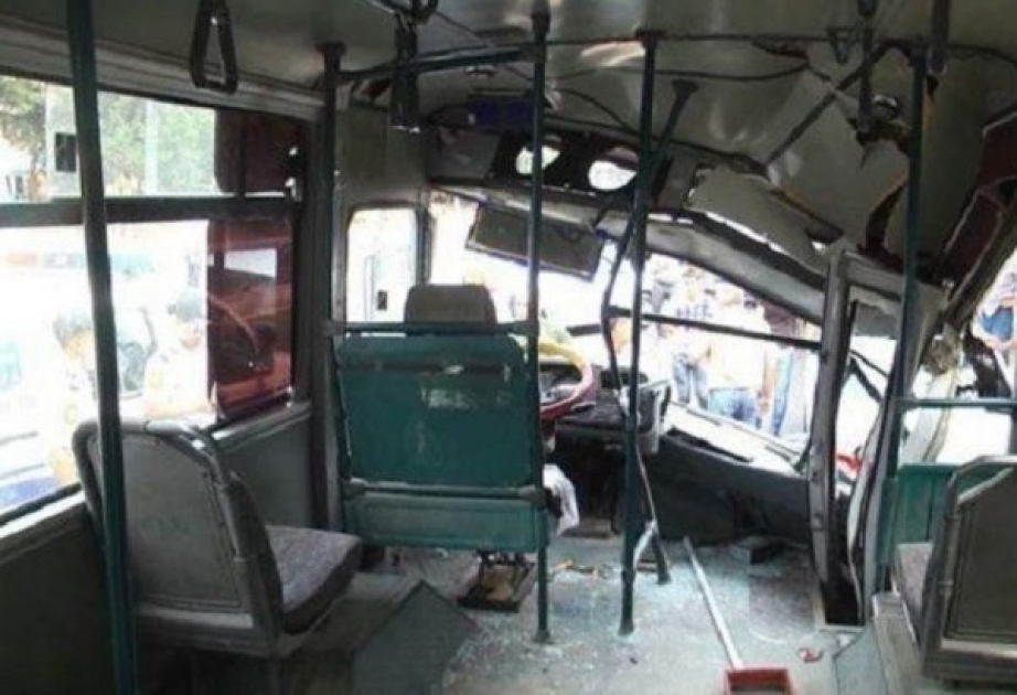 В Сумгайыте произошло ДТП с участие пассажирского автобуса