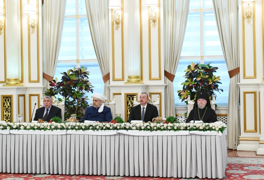 President Ilham Aliyev attended Iftar ceremony on the occasion of holy month of Ramadan VIDEO
