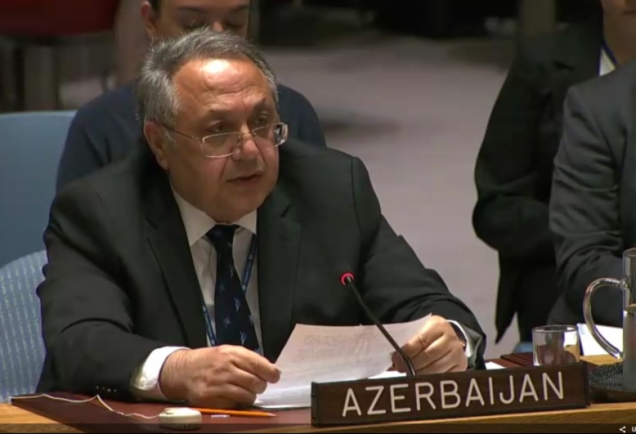 Постоянный представитель Азербайджана при ООН рассказал на дебатах в Совете Безопасности о защите гражданских лиц в вооруженном конфликте