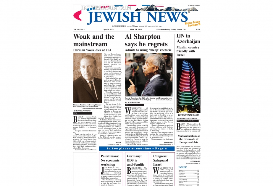 Intermountain Jewish News sobre las tradiciones del multiculturalismo y la tolerancia en Azerbaiyán