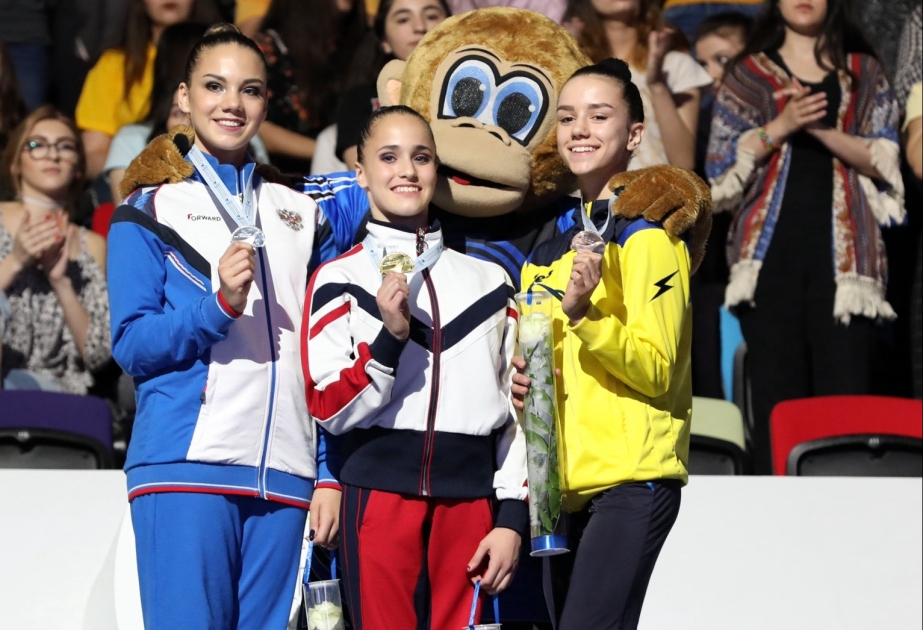 Rusiya gimnastı Bakıda keçirilən aerobika üzrə Avropa çempionatında fərdi qadın proqramında qızıl medal qazanıb