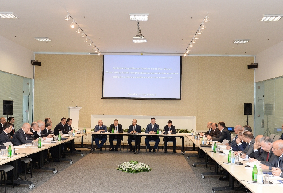 Dövlətə məxsus olan hüquqi şəxslərdə Apellyasiya şuralarının yaradılmasına dair müşavirə keçirilib  YENİLƏNİB VİDEO