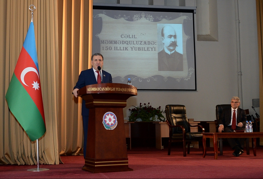 Pedaqoji Universitetdə Cəlil Məmmədquluzadənin 150 illik yubileyi qeyd olunub