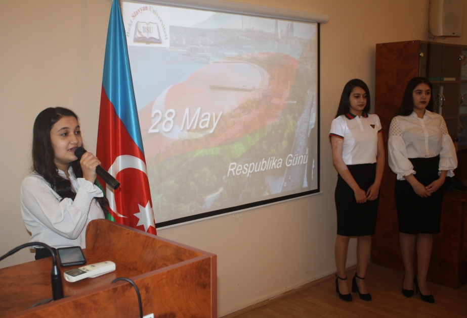 BSU-nun tələbələrinə Azərbaycanın dövlətçilik tarixində Cümhuriyyətin yerindən danışılıb