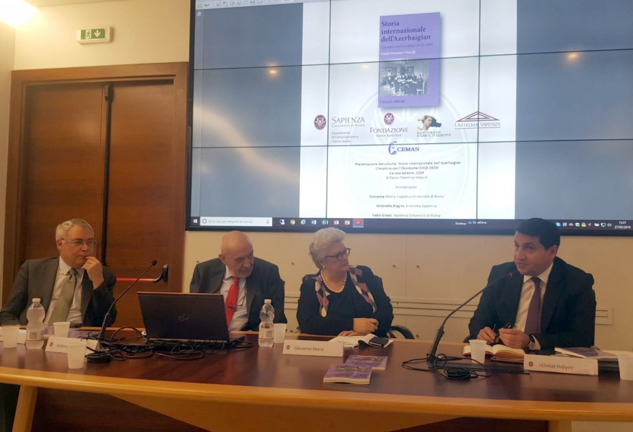 Azərbaycan diplomatik xidmət orqanlarının yaranmasının 100 illiyi münasibətilə Romada elmi tədbirlər təşkil olunub