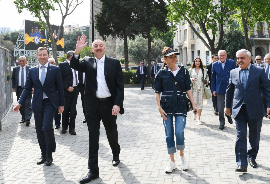 President Ilham Aliyev toured Seaside National Park VIDEO