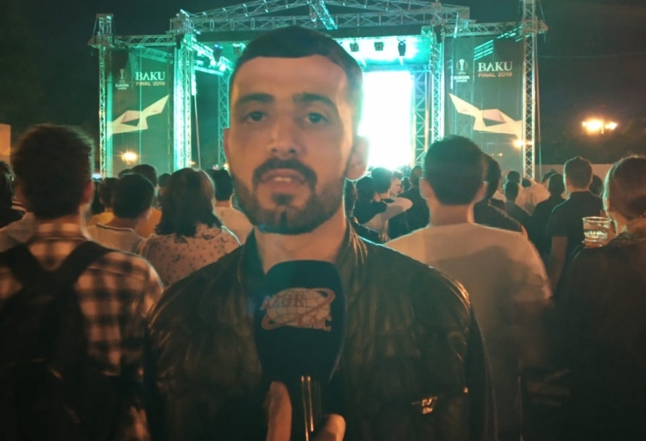 Astara rayon sakini Dənizkənarı Milli Parkda Avropa Liqasının finalını izləməyə gəlib