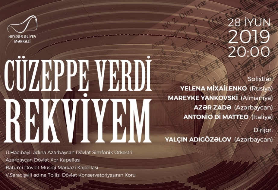 Heydər Əliyev Mərkəzində Cüzeppe Verdinin “Rekviyem” əsəri təqdim olunacaq