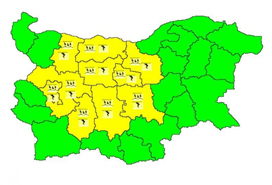 Bolqarıstan ərazisində “sarı” təhlükə kodu elan olunub