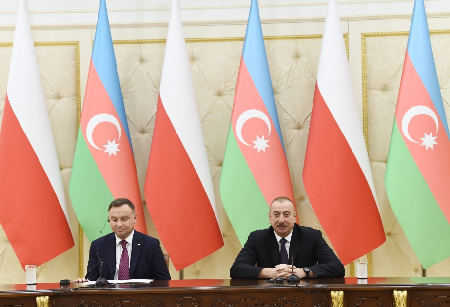 Les présidents azerbaïdjanais et polonais ont fait une déclaration à la presse VIDEO