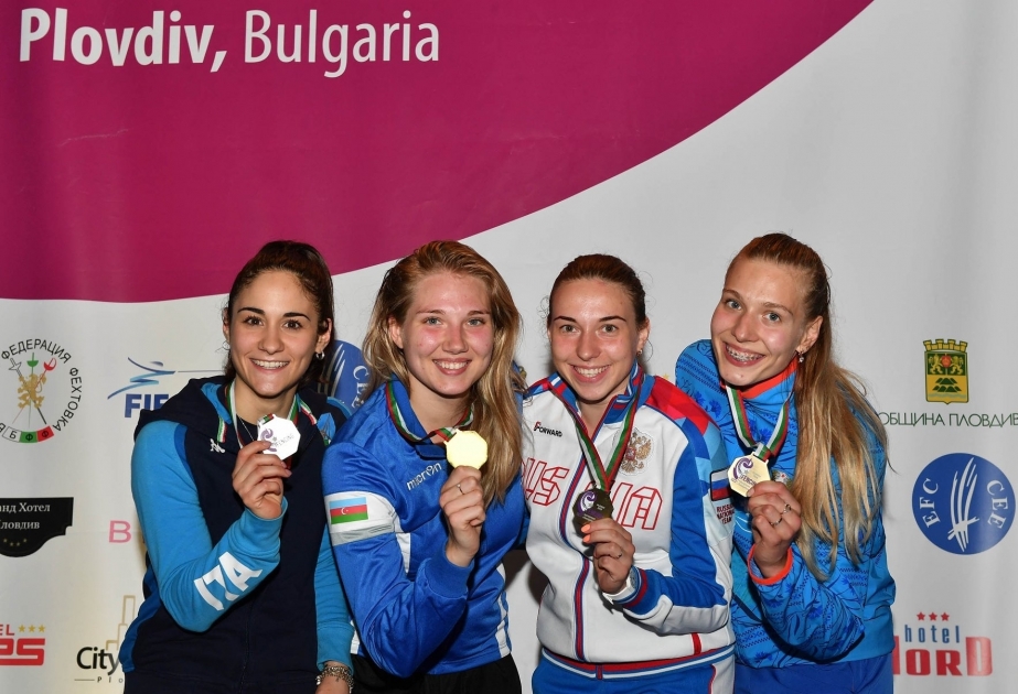 Azerbaijani female fencer claims gold at U23 European Championships in Bulgaria