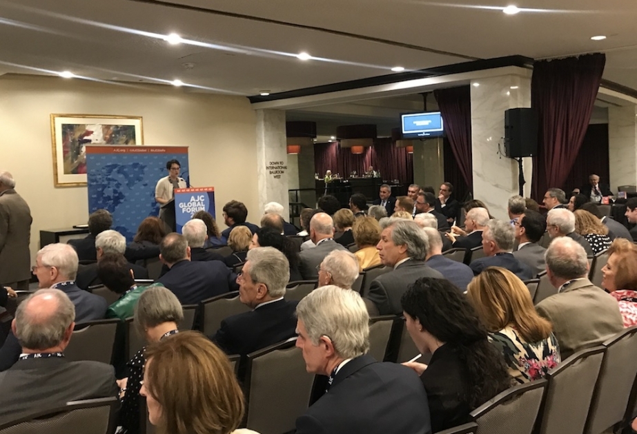 ABŞ-da aparıcı yəhudi təşkilatının illik qlobal forumunda Azərbaycandakı tolerantlıqdan danışılıb