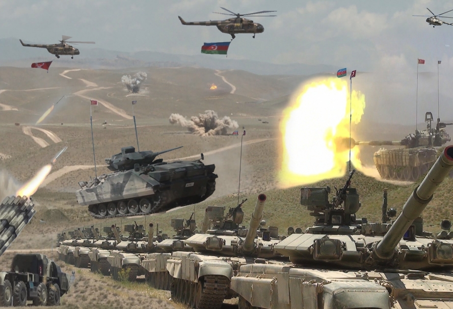 مرحلة نهائية من المناورات العسكرية التكتيكية القتالية المشتركة الأذربيجانية التركية في نخجوان