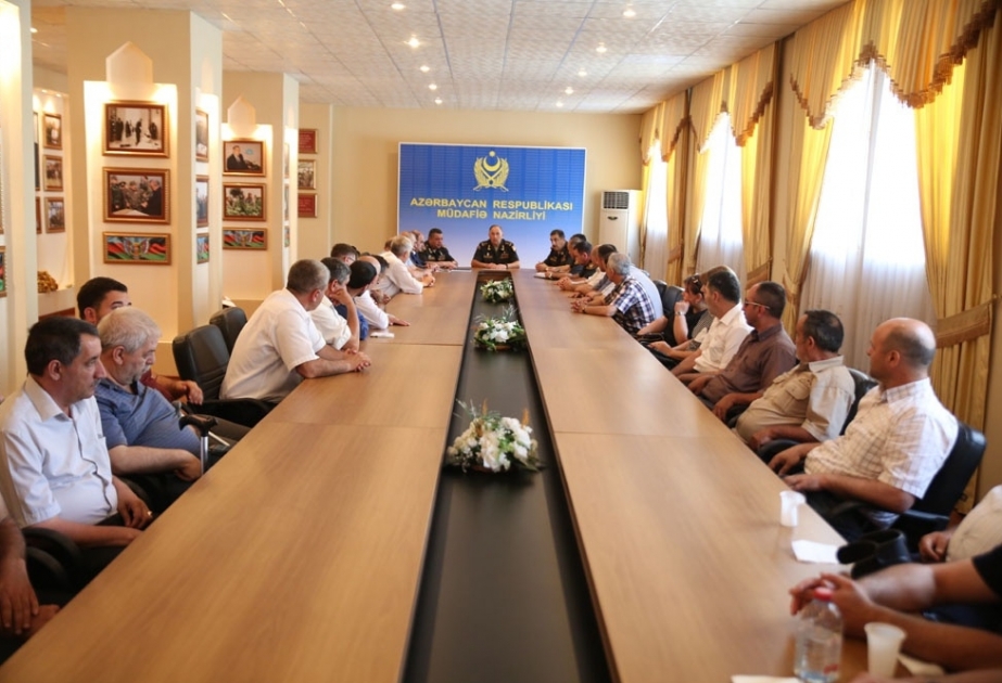 Qarabağ Müharibəsi Əlilləri, Veteranları və Şəhid Ailələri İctimai Birliyinin növbəti qrupu ilə görüş keçirilib