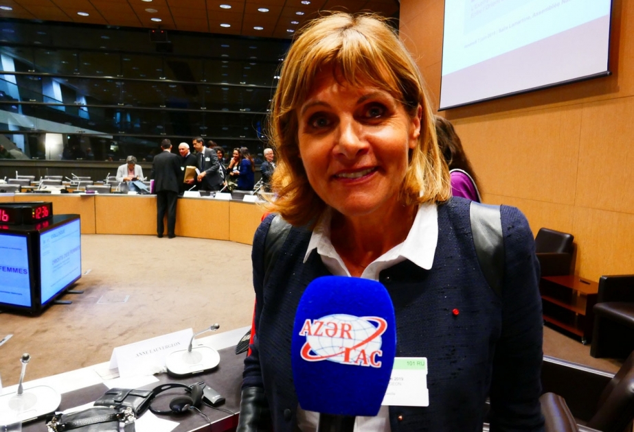 Ann Loverjon: Azərbaycanda qadınların ölkə həyatının bütün sahələrində təmsil olunması istiqamətində mühüm işlər görülüb