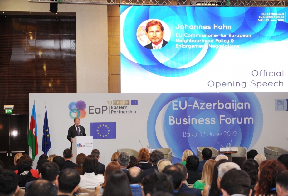 Wirtschaftsforum Aserbaidschan-EU in Baku VIDEO