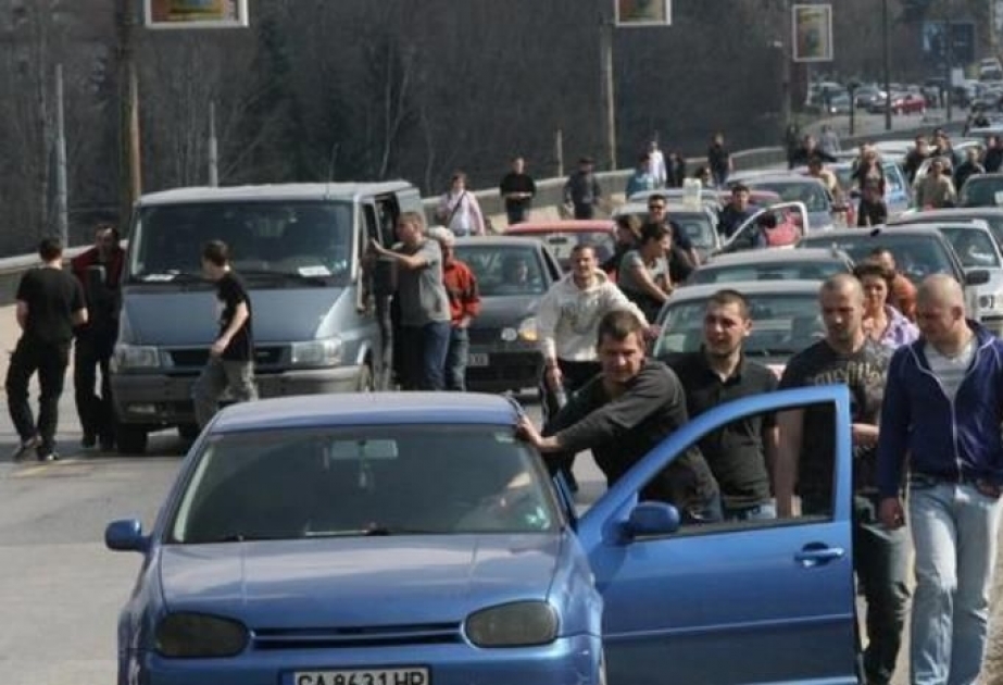 Bolqarıstanda sürücülər etiraz aksiyası keçiriblər
