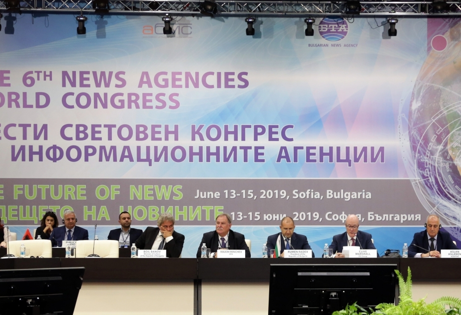 Ceremonia de apertura del VI Congreso Mundial de Agencias de Noticias celebrado en Sofía