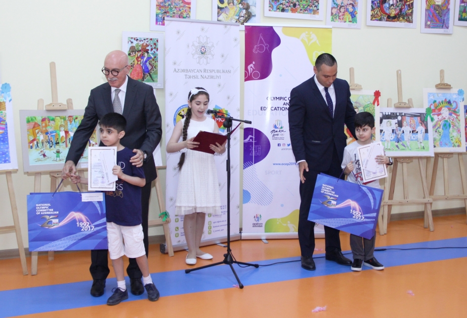 Avropa Gənclərinin Yay Olimpiya Festivalına həsr olunmuş rəsm müsabiqəsinə yekun vurulub