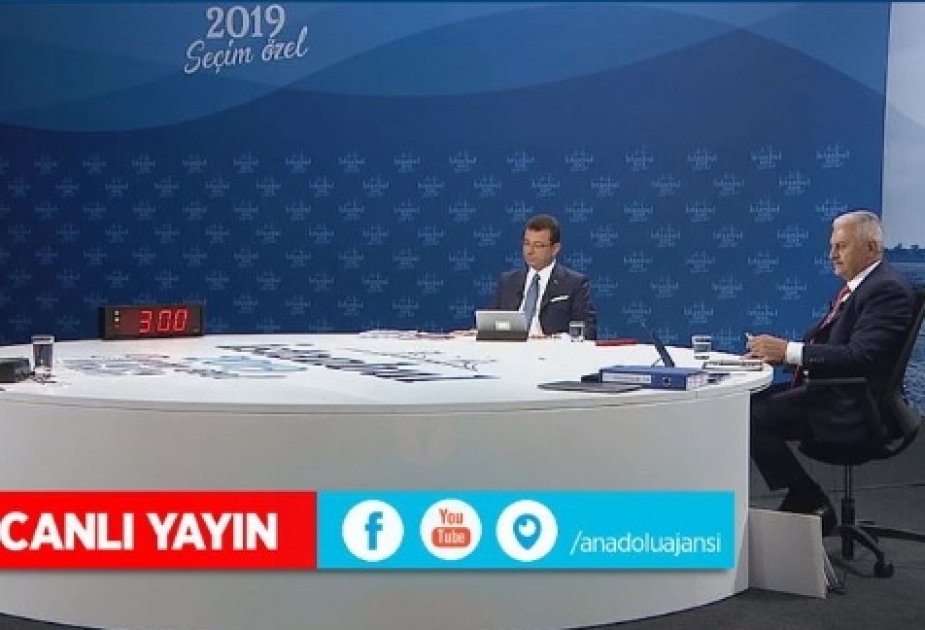 İstanbul Böyükşəhər bələdiyyəsi sədrliyinə iki əsas namizədin canlı yayımda debatı olub