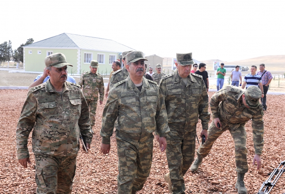 Azerbaijani Defense Minister attends opening of new training center