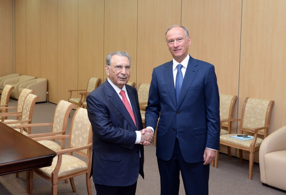 阿塞拜疆总统办公厅主任拉米兹·梅赫迪耶夫会见俄罗斯国家安全委员会秘书尼古拉·帕特鲁舍夫