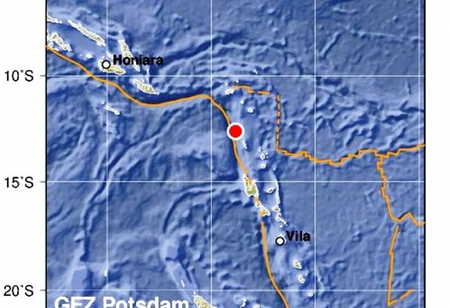 瓦努阿图附近海域发生5.8级地震