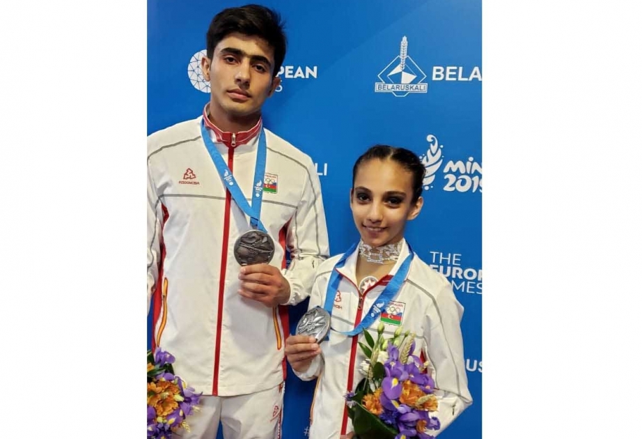 Gimnastas azerbaiyanos ganan la plata en los II Juegos Europeos de Minsk