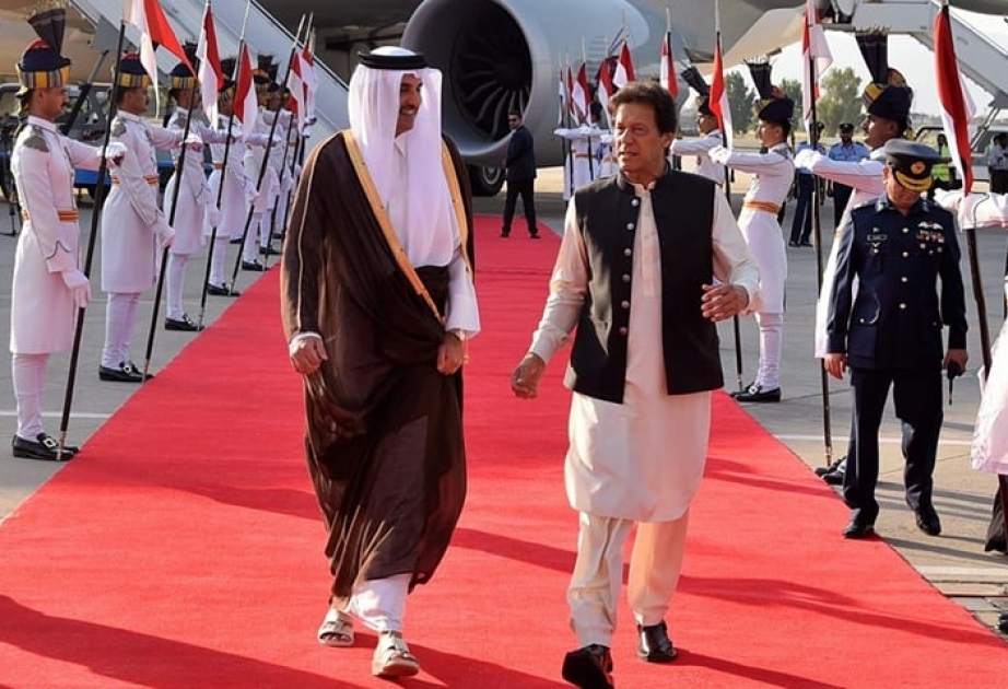 Amir of Qatar Sheikh Tamim bin Hamad Al Thani arrives in Pakistan on two-day visit