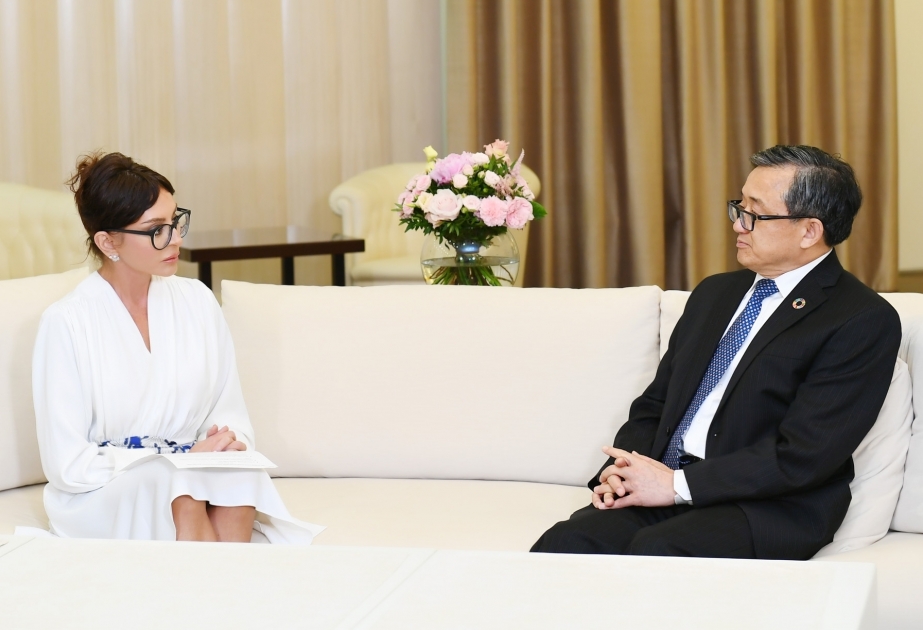 Entretien de la première vice-présidente Mehriban Aliyeva avec le secrétaire général adjoint de l’ONU Liu Zhenmin