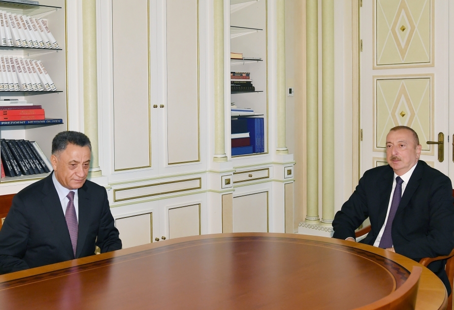 Präsident Ilham Aliyev empfängt neuen Sekretär von Sicherheitsrat Ramil Usubov VIDEO