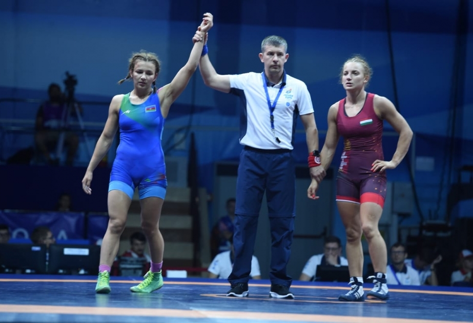 “Minsk 2019”: Qadın güləşçimiz Mariya Stadnik yarımfinala yüksəlib