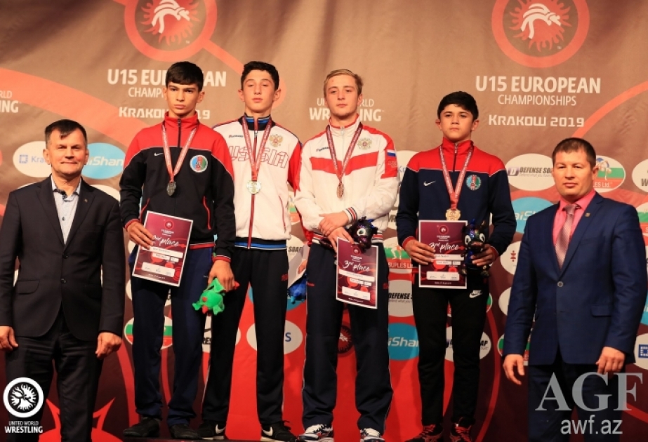 Yeniyetmə sərbəst güləşçilərimiz Polşada keçirilən Avropa çempionatında altı medal qazanıblar