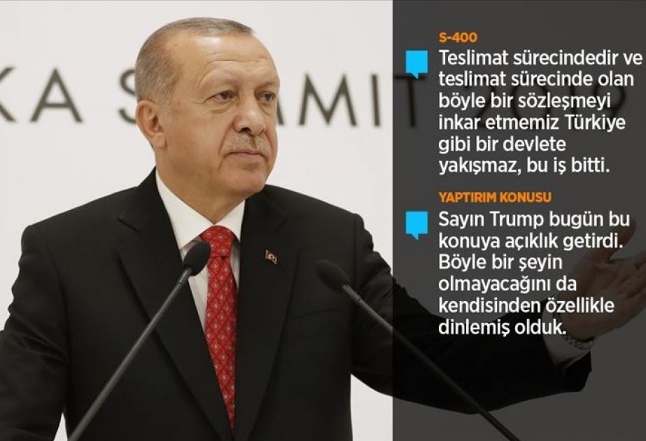 Türkiyə Prezidenti Osakada mətbuat konfransı keçirib