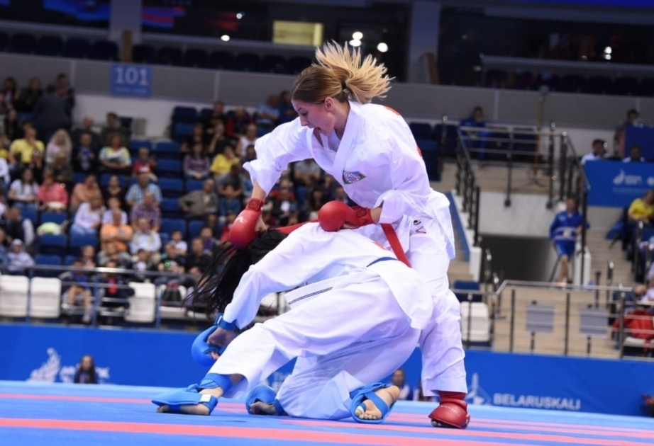 Azerbaijani female karate fighter bags silver at 2nd European Games