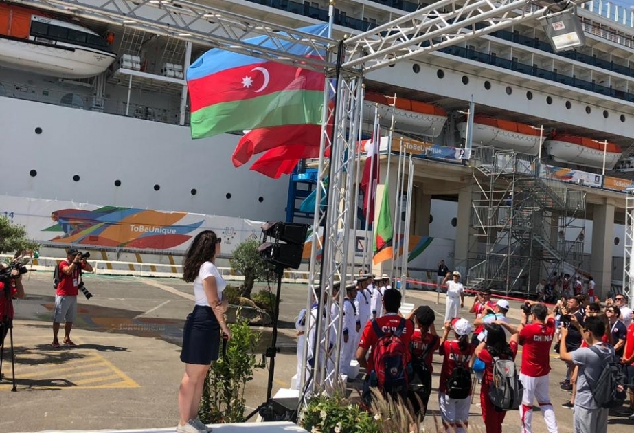 “Universiada-2019”: Azərbaycan nümayəndə heyətinin şərəfinə bayraqqaldırma mərasimi keçirilib
