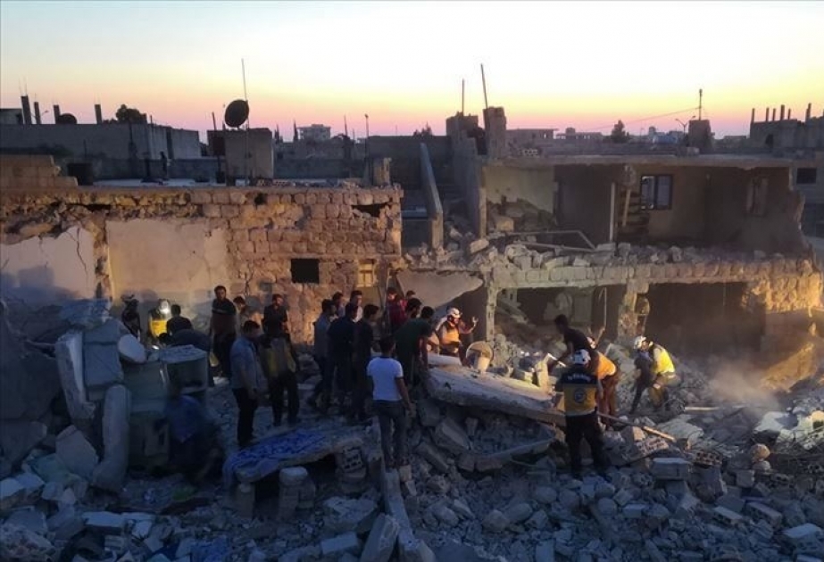 Suriyada hərbi aviasiyanın bombardmanı nəticəsində ən azı 19 dinc sakin ölüb