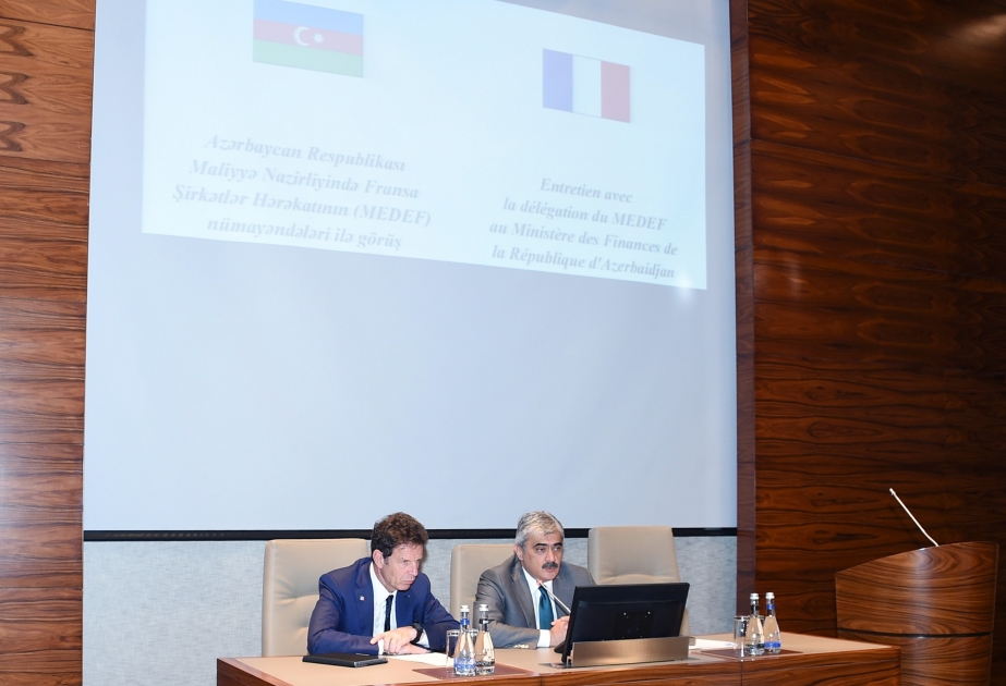 Rencontre du ministre azerbaïdjanais des Finances avec le président du MEDEF