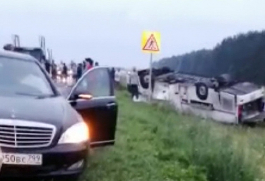 Rusiyada sərnişin avtobusunun qəzaya uğraması nəticəsində 6 nəfər ölüb