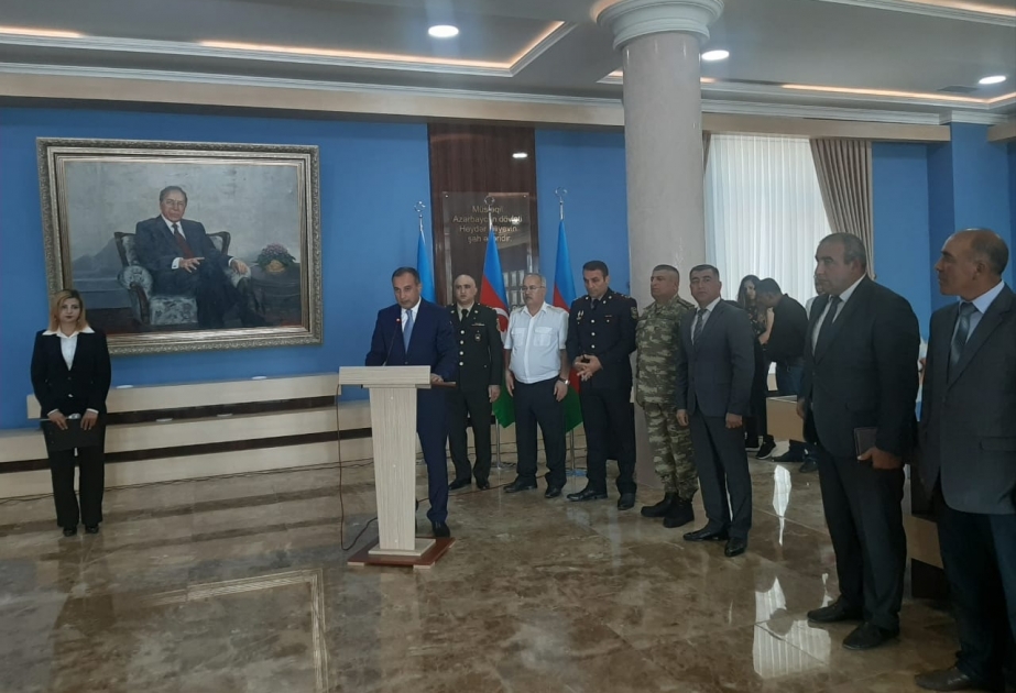Gədəbəydə Silahlı Qüvvələrin sıralarından ehtiyata buraxılmış gənclərin qarşılanma mərasimi keçirilib