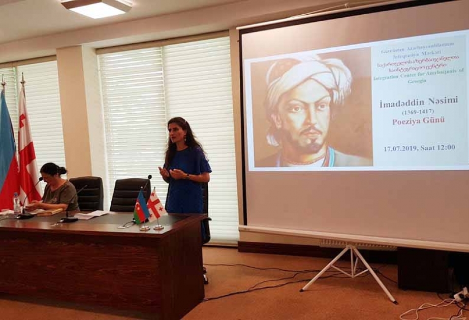 Marneulidə dahi Azərbaycan şairi İmadəddin Nəsimiyə həsr olunmuş Poeziya Günü keçirilib