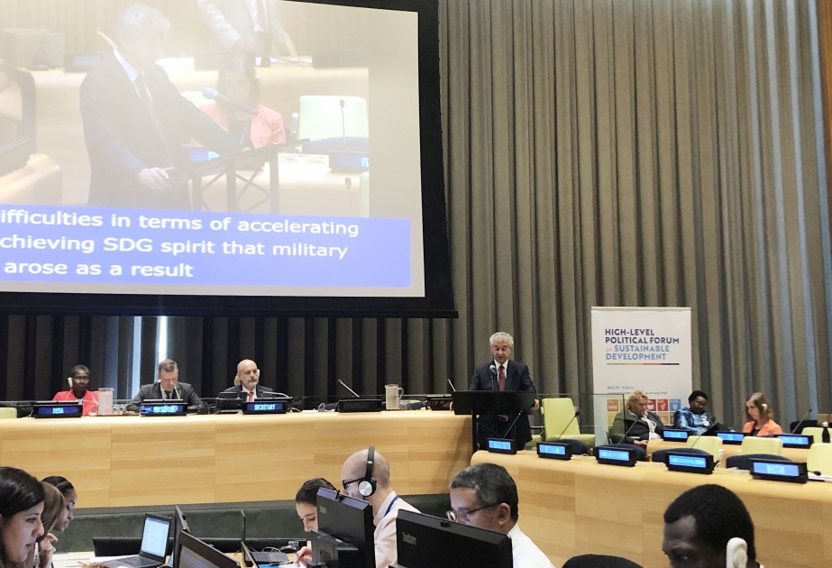 El Viceprimer Ministro de Azerbaiyán intervino en el Segmento Ministerial del Foro Político de Alto Nivel de las Naciones Unidas