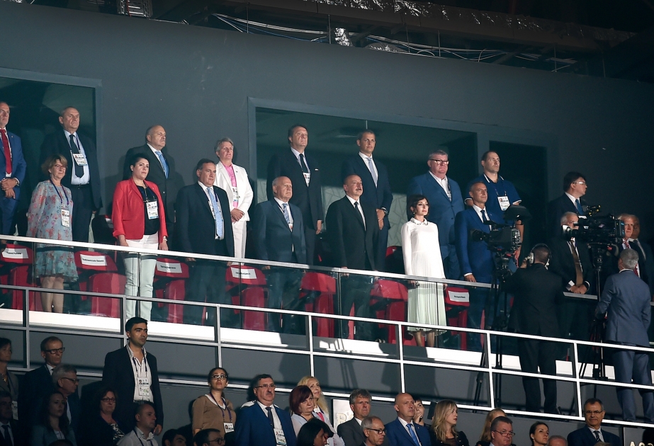 Solemn opening ceremony of 15th Summer European Youth Olympic Festival held President Ilham Aliyev and first lady Mehriban Aliyeva attended the event VIDEO