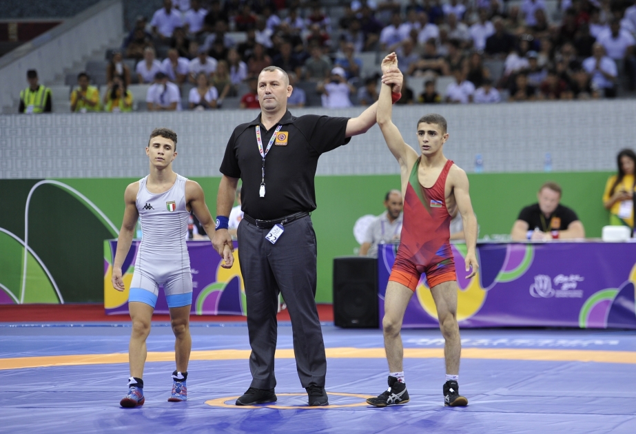 Primera medalla de oro del FOJE la gana el luchador azerbaiyano Farid Sadijli