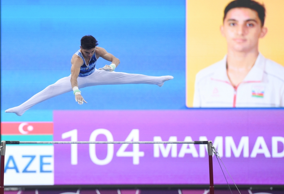 Festivalın idman gimnastikası yarışlarının birinci günündə azarkeşlər maraqlı idman mübarizəsi izləyiblər