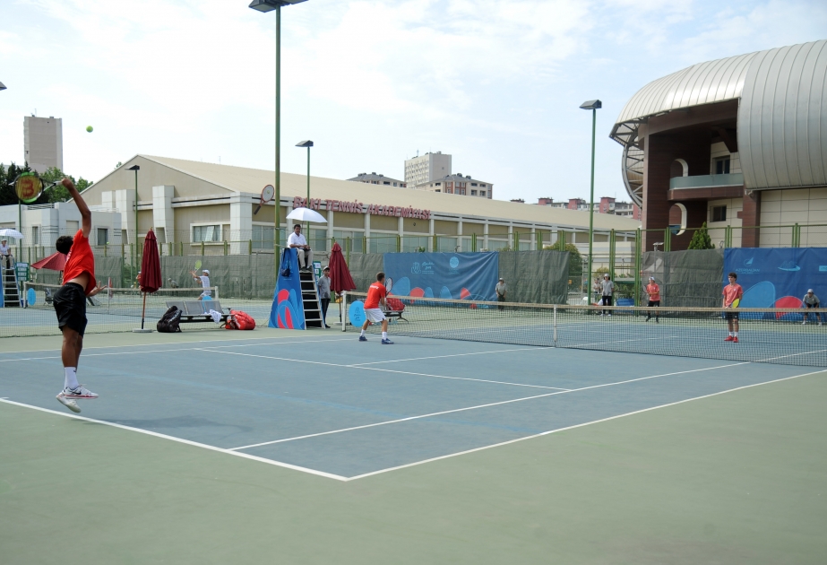 “EYOF Bakı 2019” XV Avropa Gənclər Yay Olimpiya Festivalının tennis yarışlarının dördüncü günü başa çatıb