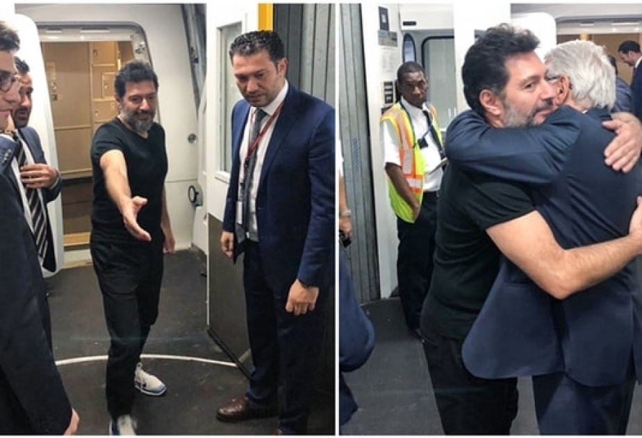 Həbsdən azad edilən türkiyəli bankir İstanbula gətirilib