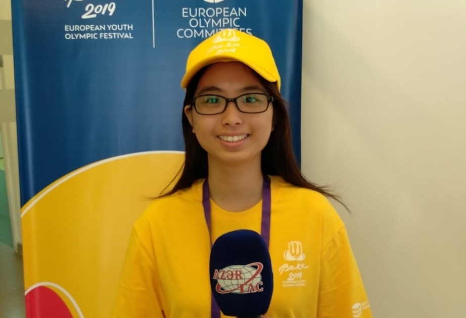 Uanq Tinşi: EYOF Bakı-2019-un təşkilatçılarına kömək etdiyimə görə sevinirəm