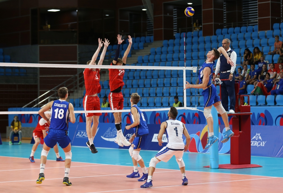 Festivalın voleybol yarışlarında İtaliyanın kişilərdən ibarət komandası finala vəsiqə qazanıb